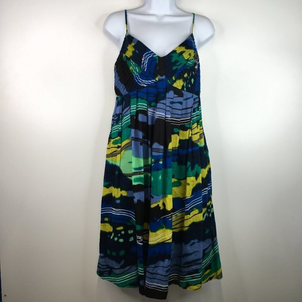 Calvin Klein Multicolor Spaghetti Strap Lined Dress Size 10